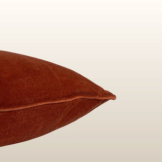 Pippa Velvet Cushion | Rust | 50x50 in Homewares from Oriana B www.orianab.com