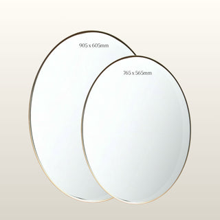 Portland | Oval Gold Mirror | 90x60 in Mirrors from Oriana B www.orianab.com