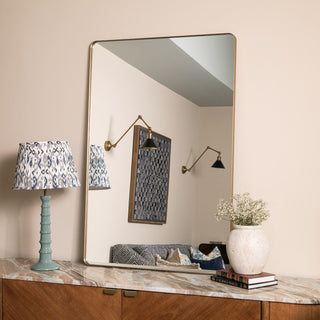 Portland | Rectangular Gold Mirror | 120x80 in Mirrors from Oriana B www.orianab.com