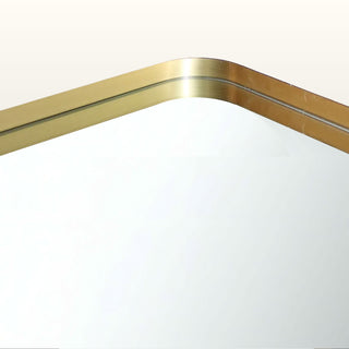 Portland | Rectangular Gold Mirror | 90x60 in Mirrors from Oriana B www.orianab.com