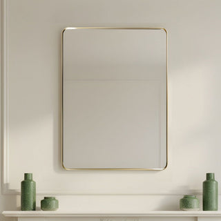 Portland | Rectangular Gold Mirror | 90x60 in Mirrors from Oriana B www.orianab.com
