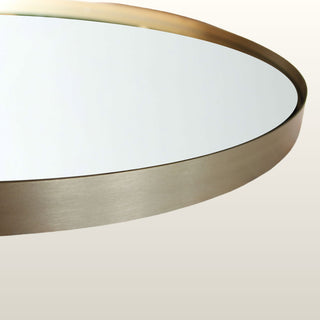 Portland | Round Gold Framed Mirror | 90cm in Mirrors from Oriana B www.orianab.com