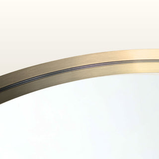 Portland | Round Gold Mirror | 76cm in Mirrors from Oriana B www.orianab.com