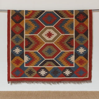 Pueblos Kilim Rug | 300x200 in Archived from Oriana B www.orianab.com