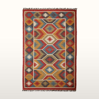 Pueblos Kilim Rug | 300x200 in Archived from Oriana B www.orianab.com