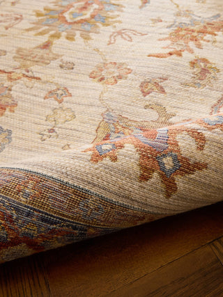 Quartz Ivory/Blue | Wool Flatweave Rug in Homewares from Oriana B www.orianab.com