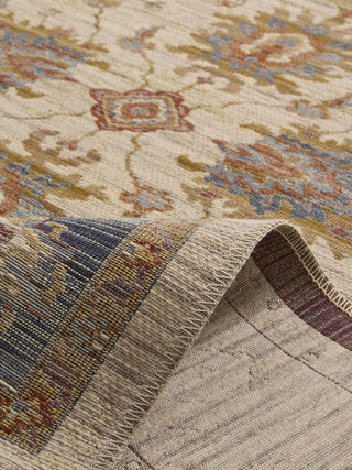 Quartz Ivory/Blue | Wool Flatweave Rug in Homewares from Oriana B www.orianab.com