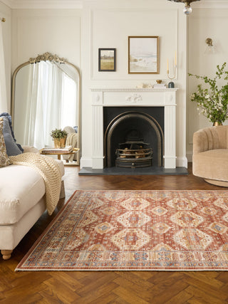 Quartz Red | Wool Flatweave Rug in Homewares from Oriana B www.orianab.com