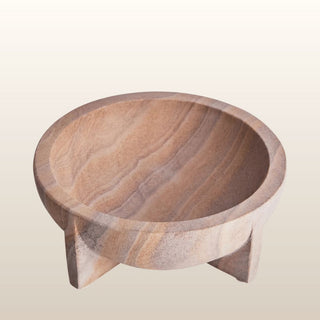 Rainbow Sandstone Pedestal Bowl in Homewares from Oriana B www.orianab.com