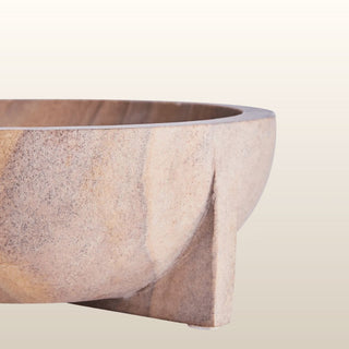 Rainbow Sandstone Pedestal Bowl in Homewares from Oriana B www.orianab.com
