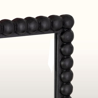 Rectangular Black Mirror with Bobbin Frame in Mirrors from Oriana B www.orianab.com