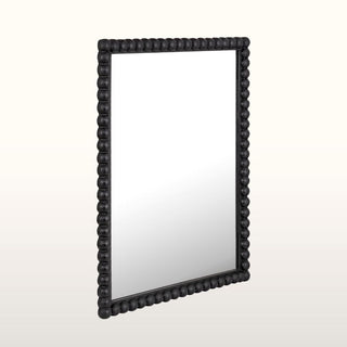 Rectangular Black Mirror with Bobbin Frame in Mirrors from Oriana B www.orianab.com