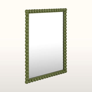 Rectangular Bobbin Mirror | Green in Mirrors from Oriana B www.orianab.com