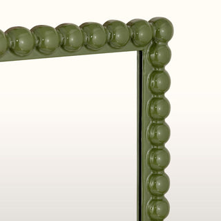 Rectangular Bobbin Mirror | Green in Mirrors from Oriana B www.orianab.com