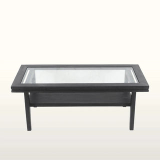 Rectangular Glass Coffee Table | Black in Furniture from Oriana B www.orianab.com