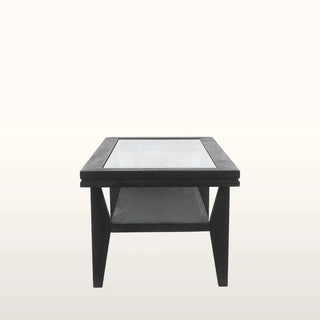 Rectangular Glass Coffee Table | Black in Furniture from Oriana B www.orianab.com