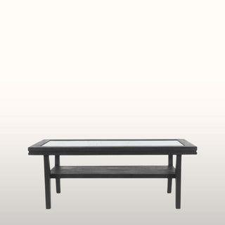 Rectangular Glass Coffee Table | Black in Furniture from Oriana B www.orianab.com