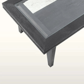Rectangular Glass Coffee Table | Black in Furniture from Oriana B www.orianab.com