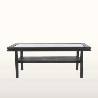 Rectangular Glass Coffee Table | Black in Furniture from Oriana B www.orianab.com