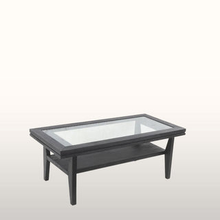 Rectangular Glass Coffee Table | Black in Furniture from Oriana B www.orianab.com