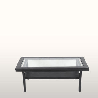 Rectangular Glass Coffee Table | Black in Furniture from Oriana B www.orianab.com