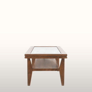 Rectangular Glass Coffee Table | Wood in Furniture from Oriana B www.orianab.com