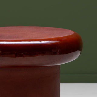 Red Lacquered Side Table in Furniture from Oriana B www.orianab.com