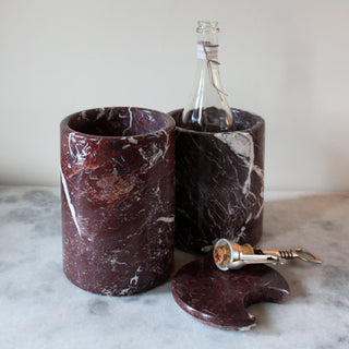 Red Marble Ice Bucket in Homewares from Oriana B www.orianab.com
