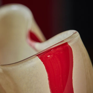 Red Striped Tealight Holder in Homewares from Oriana B www.orianab.com