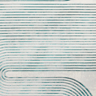 Retro Swirl Rug | Green & Grey | 2 Sizes in Homewares from Oriana B www.orianab.com