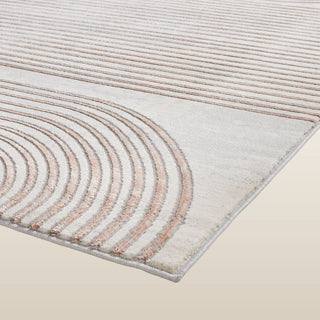 Retro Swirl Rug | Rose & Grey | 2 Sizes in Homewares from Oriana B www.orianab.com