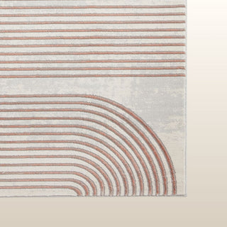 Retro Swirl Rug | Rose & Grey | 2 Sizes in Homewares from Oriana B www.orianab.com
