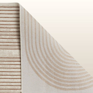 Retro Swirl Rug | Rust & Beige | 2 Sizes in Homewares from Oriana B www.orianab.com