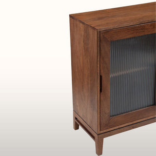 Ribbed Glass Sideboard | Wood in Furniture from Oriana B www.orianab.com
