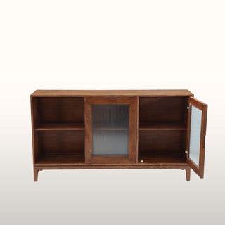 Ribbed Glass Sideboard | Wood in Furniture from Oriana B www.orianab.com