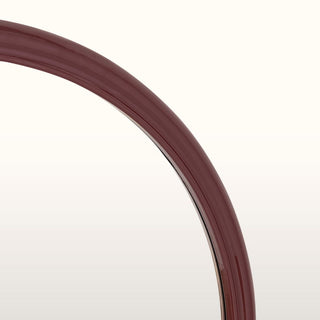 Ridged Circular Mirror Bevel Glass | Burgundy in Mirrors from Oriana B www.orianab.com