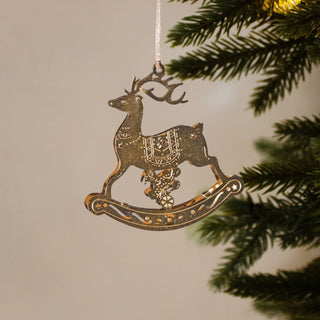 Rocking Reindeer Bauble in Christmas from Oriana B www.orianab.com