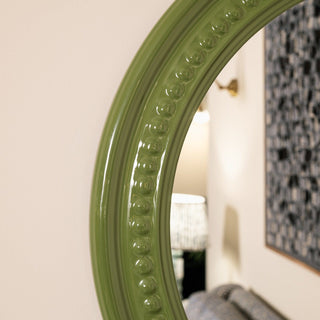 Rowan Beaded Mirror | Green in Mirrors from Oriana B www.orianab.com