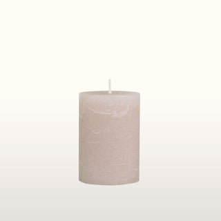 Rustic Pillar Candle Dusty Rose in Candles & Holders Medium H10cm from Oriana B. www.orianab.com