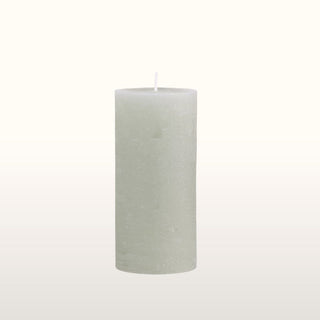 Rustic Pillar Candle Green in Candles & Holders Large H15cm from Oriana B. www.orianab.com