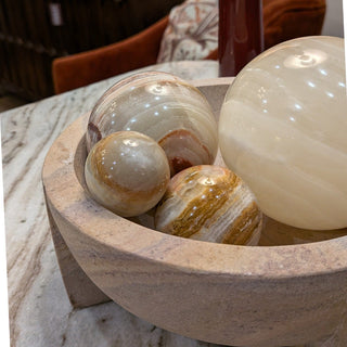 Set of Decorative Onyx Spheres in Homewares from Oriana B www.orianab.com