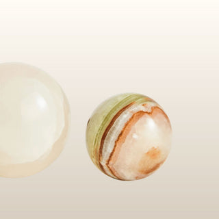 Set of Decorative Onyx Spheres in Homewares from Oriana B www.orianab.com