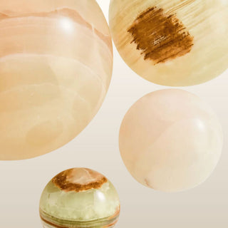 Set of Decorative Onyx Spheres in Homewares from Oriana B www.orianab.com