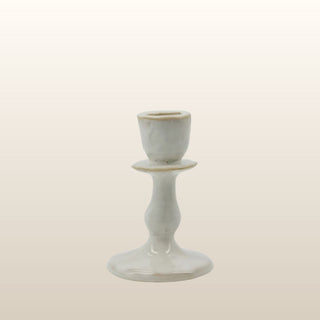 Short White Ceramic Candle Holder in Homewares from Oriana B www.orianab.com