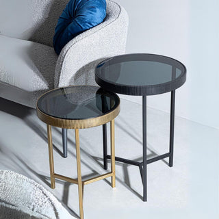 Side Table Nest | Black & Antique Gold in Furniture from Oriana B www.orianab.com