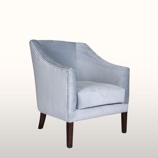Slope Arm Armchair | Blue Velvet in Furniture from Oriana B www.orianab.com