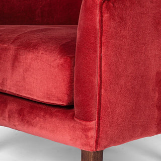 Slope Arm Armchair | Burgundy Velvet in Furniture from Oriana B www.orianab.com