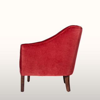 Slope Arm Armchair | Burgundy Velvet in Furniture from Oriana B www.orianab.com