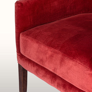 Slope Arm Armchair | Burgundy Velvet in Furniture from Oriana B www.orianab.com