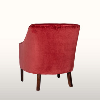 Slope Arm Armchair | Burgundy Velvet in Furniture from Oriana B www.orianab.com